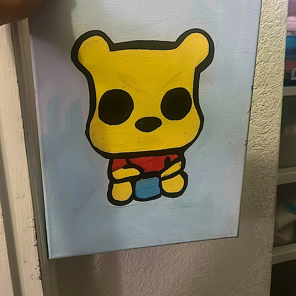 Winnie the poo funkle pop painting original - Picture 1 of 2